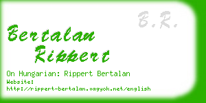 bertalan rippert business card